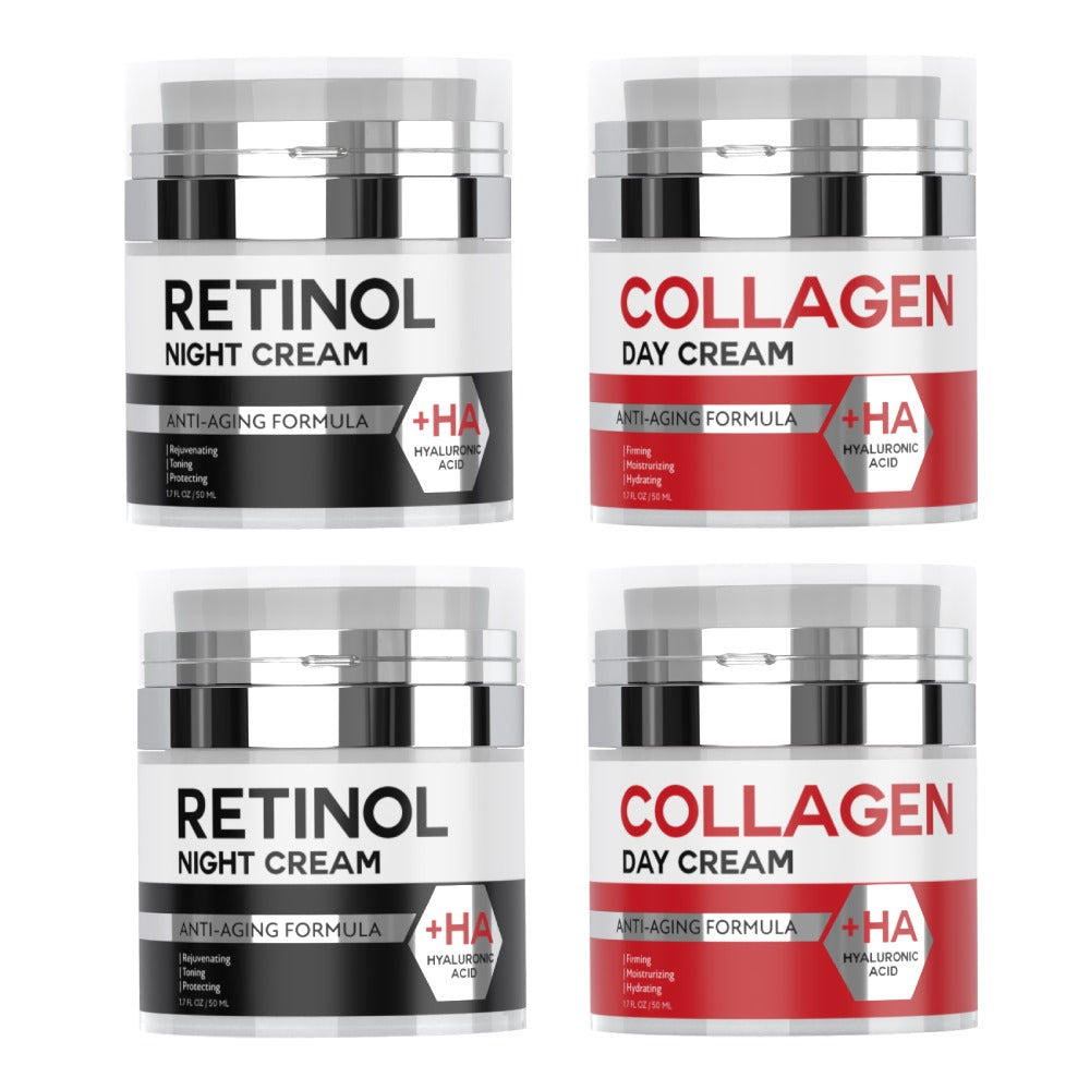 Pachet SkinGenetics Retinol x 2 + Collagen X 2